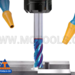 ESCARIADOR FRESA VERTICAL EN TUNGSTENO 4 FILOS PUNTA PLANA SUPERMG (R0,2) 4.0mm x 12.0mm x 4.0mm x 50.0mm REf. 320004