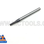 ESCARIADOR FRESA VERTICAL EN TUNGSTENO SOLIDO DE 4 FILOS. 12mm x 30.0mm x 12.0mm (L75mm) REf. 220012